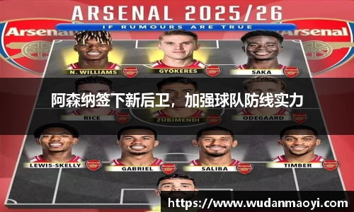 阿森纳签下新后卫，加强球队防线实力