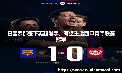 巴塞罗那签下英超射手，有望重返西甲勇夺联赛冠军
