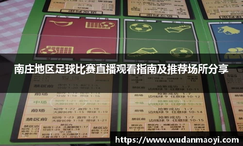 南庄地区足球比赛直播观看指南及推荐场所分享