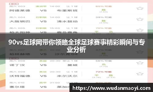 90vs足球网带你领略全球足球赛事精彩瞬间与专业分析