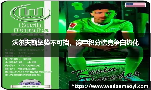 沃尔夫斯堡势不可挡，德甲积分榜竞争白热化